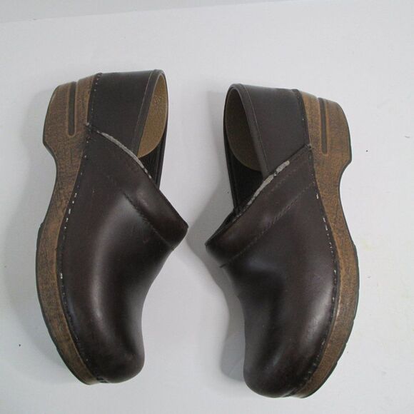Dansko Brown Leather Professional Comfort Slip-On Clog Size EUR 39 US 8.5 - Picture 13 of 16